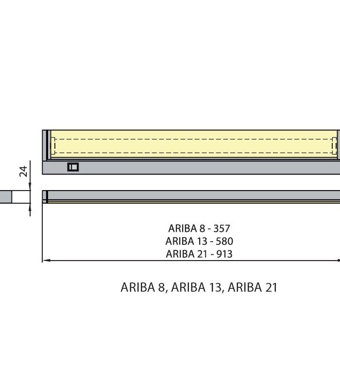 Светильник Ariba 13 белый 6400K, Brilum