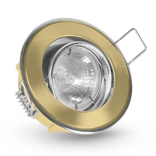 Светильник точечный DL-41 матовое золото/хром, Brilum