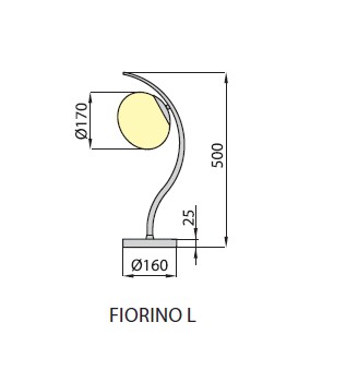 Настольная лампа Fiorino L, Brilum