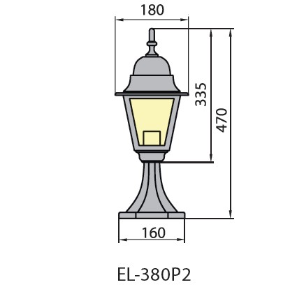 Светильник EL-380P2 белый, Brilum