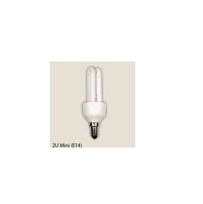 Лампа компактная люминесцентная 2U mini 9W E14, Brilum
