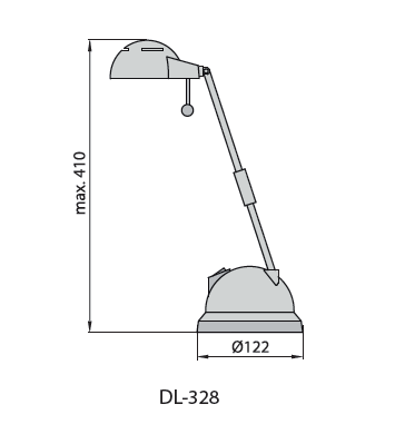 Настольная лампа DL-328 синяя, Brilum