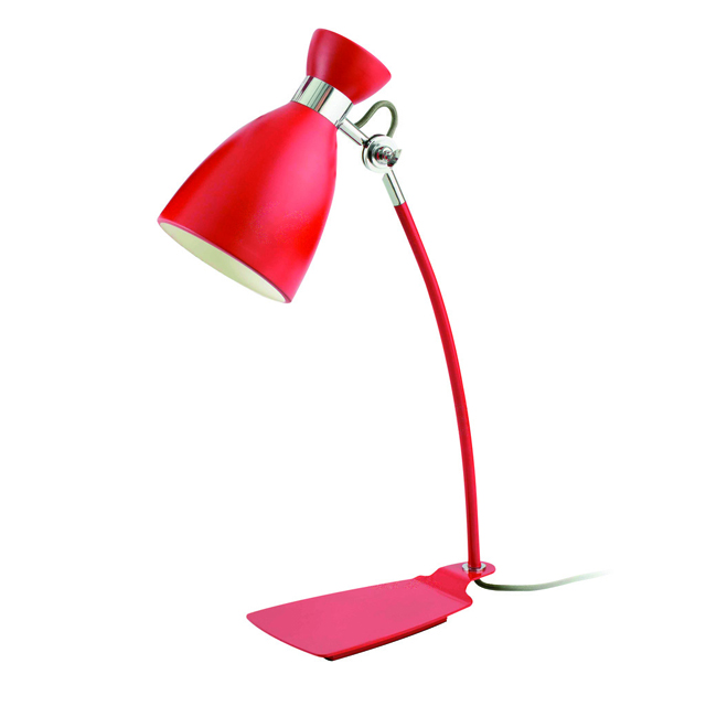 Настольная лампа RETRO TABLE LAMP R (23993) красная, Faro