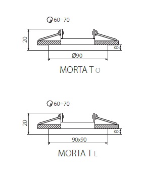 Светильник точечный MORTA T L-SR (26712)