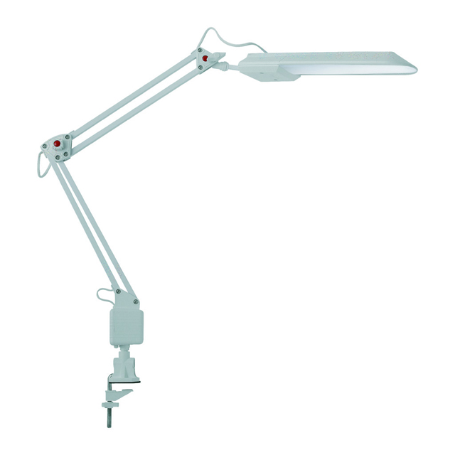 Настольная лампа на струбцине HERON LED W (27601) белая