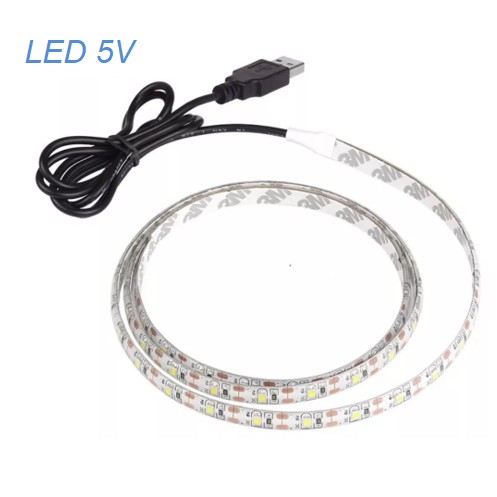 Стрічка світлодіодна USB LED tasma 5.8W/m NW 60D 5V 3 метри IP21
