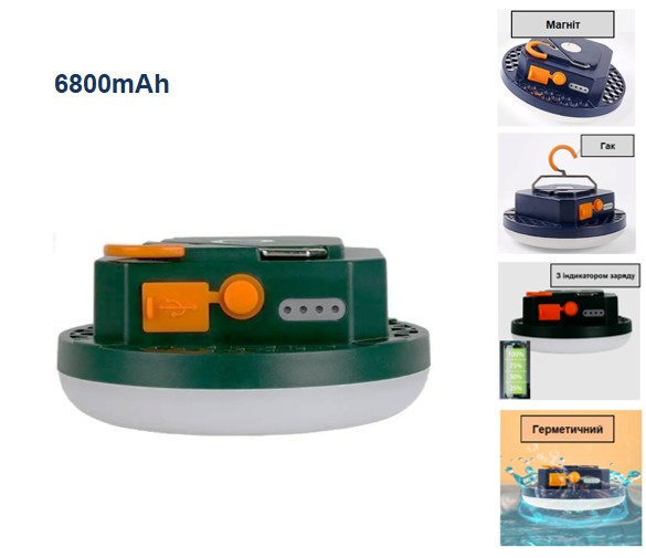 Ліхтар акумуляторний LED Magnet-H PB 6800mAh 12W IP54